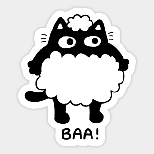 Baa sheep cat Sticker